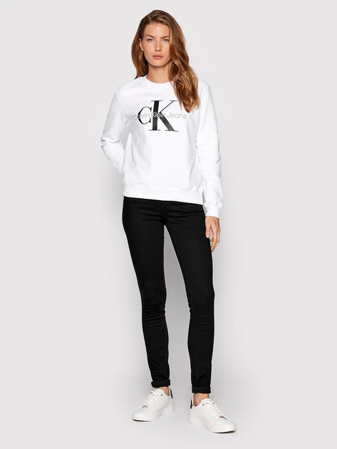 Світшот жіночий Calvin Klein Jeans J20J219140-YAF L Білий (8719855868087) - зображення 3