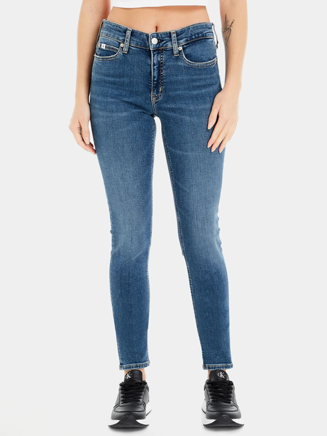 Джинси Skinny жіночі Calvin Klein Jeans J20J221581-1BJ W26L30 Темно-блакитні (8720107892446) - зображення 1