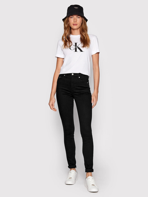 Футболка жіноча Calvin Klein Jeans J20J219142-YAF S Біла (8719855868117) - зображення 3