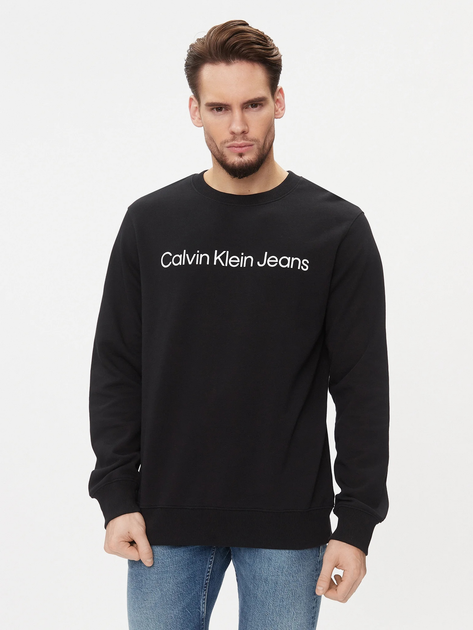 Світшот чоловічий Calvin Klein Jeans J30J322549-BEH S Чорний (8719856759568) - зображення 1