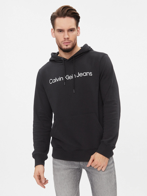 Худі чоловіче Calvin Klein Jeans J30J322551-BEH XL Чорне (8719856760014) - зображення 1