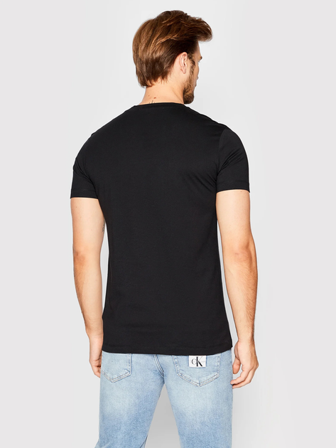 Koszulka męska bawełniana Calvin Klein Jeans J30J320935-BEH S Czarna (8719855868926) - obraz 2