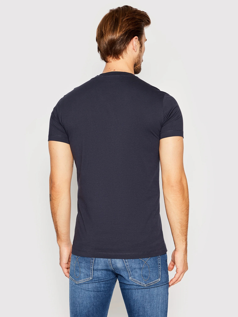 Koszulka męska bawełniana Calvin Klein Jeans J30J320935-CHW L Granatowa (8719855869282) - obraz 2