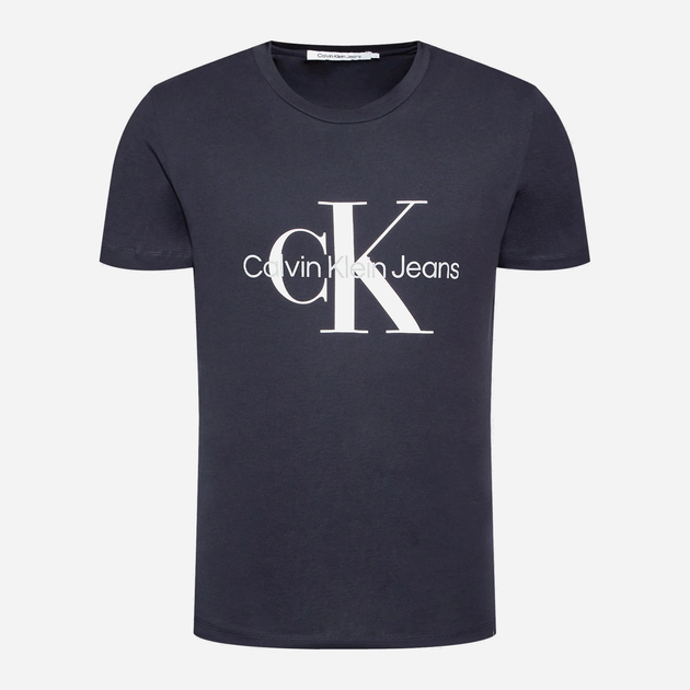 Футболка бавовняна чоловіча Calvin Klein Jeans J30J320935-CHW M Синя (8719855869275) - зображення 5