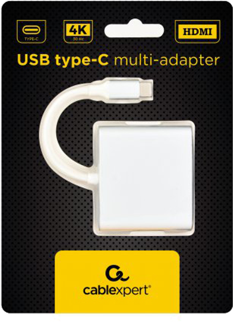 Адаптер-перетворювач Cablexpert USB Type-C multi-adapter Silver (A-CM-HDMIF-02-SV) - зображення 2