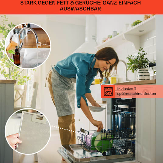Вытяжка Klarstein Royal Flush Eco 60 см, 576 м³/ч - Фото 6 Вытяжка Klarstein Royal Flush Eco 60 см, 576 м³/ч - изображение 6