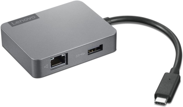 Hub Lenovo USB-C Travel Gen2 Grey (4X91A30366) - obraz 1