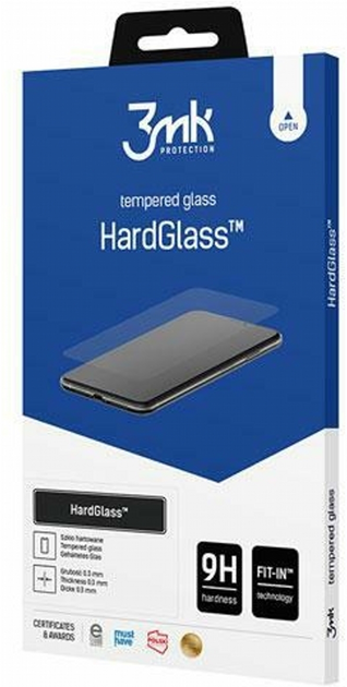 Szkło hartowane 3MK HardGlass do Apple iPhone 15 Pro (5903108529051) - obraz 1