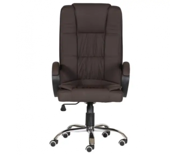 Офісне крісло керівника та персоналу для роботи DROM 004 Коричневий офісний стілець для дому - изображение 2