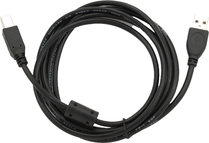 Kabel Cablexpert USB-A - USB-B 2.0 3 m (CCFB-USB2-AMBM-3M) - obraz 1