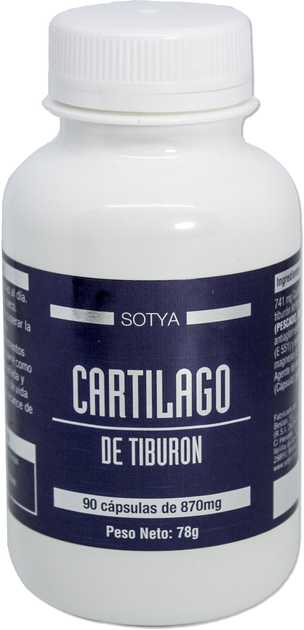 Suplement diety Sotya Cartlago De Tiburon 870 mg 90 kapsułek (8427483008712) - obraz 1
