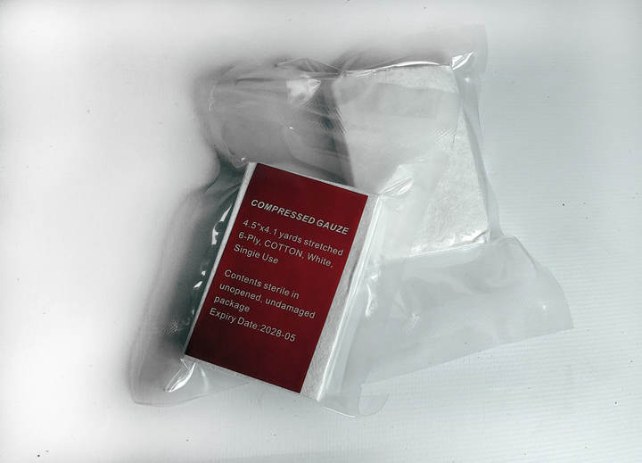 Бинт для тампонады компрессированный z-сложенный compressed gauze для военной аптечки - изображение 1