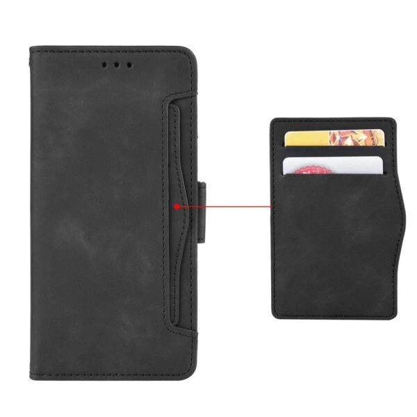 Чехол-книжка с кармашками Deexe Wallet Stand для Xiaomi Redmi 12 (4G/5G) / Poco M6 Pro 5G - Black - Фото 4 Чехол-книжка с кармашками Deexe Wallet Stand для Xiaomi Redmi 12 (4G/5G) / Poco M6 Pro 5G - Black - изображение 4