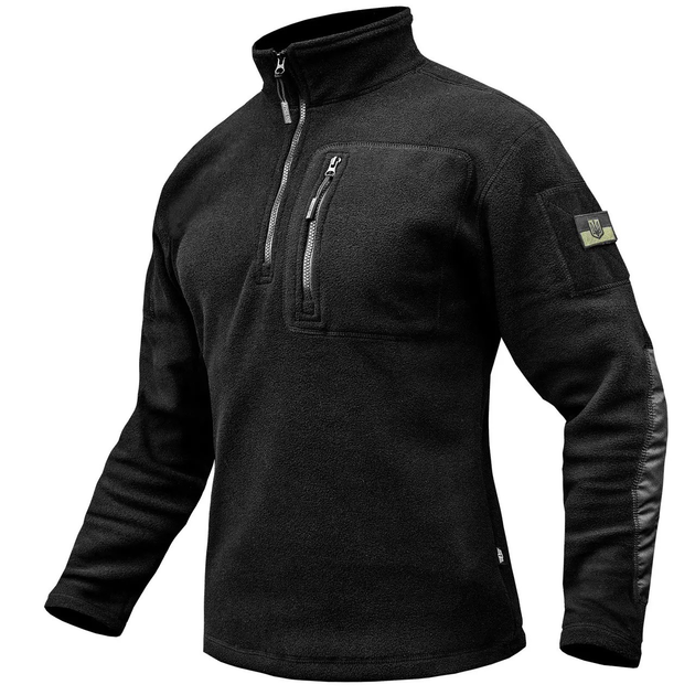 Толстовка флісова Armoline 1/4 Zip TRAVEL DEFENCE Black. XL - зображення 2