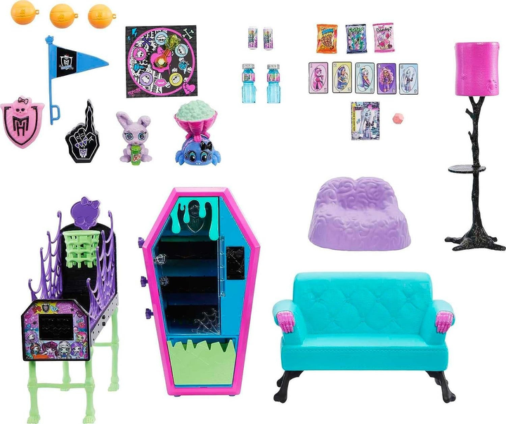 Mattel маттел Monster High монстер хай диван мебель кровать для куклы барби кукла клодин дом домик