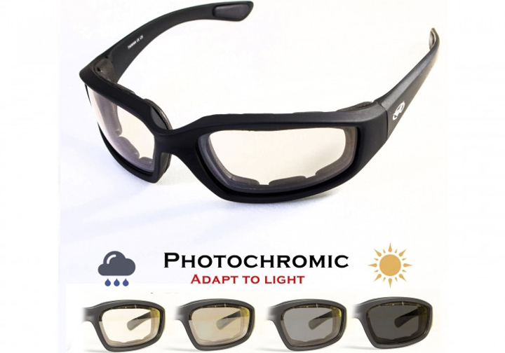 Окуляри фотохромні (захисні) Global Vision KickBack Photochromic (clear) фотохромні прозорі *** - зображення 1