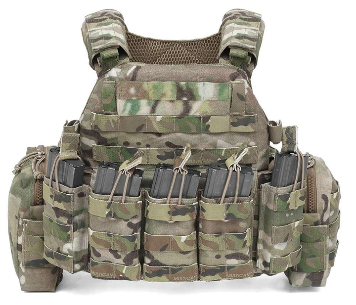 Плитоноска Warrior Assault Systems Dynamic Combat System c подсумками M4 5,56 мм size M multicam - изображение 1