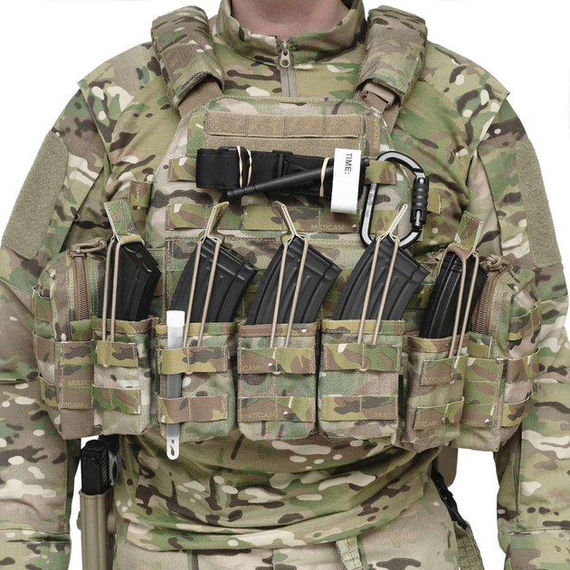 Плитоноска Warrior Assault Systems Dynamic Combat System с подсумками АК 7,62 size L multicam - изображение 2