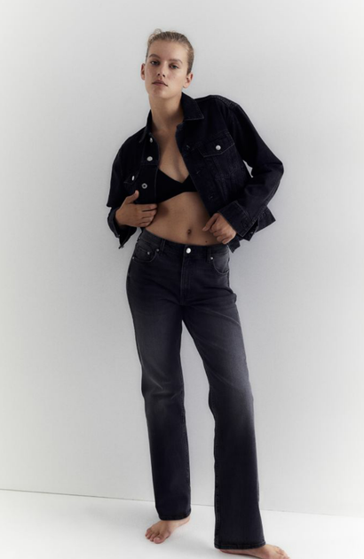 Жіночі джинси Bootcuut night H&M (56291) W36 Сірі - Фото 1 Жіночі джинси Bootcuut night H&M (56291) W36 Сірі - зображення 1
