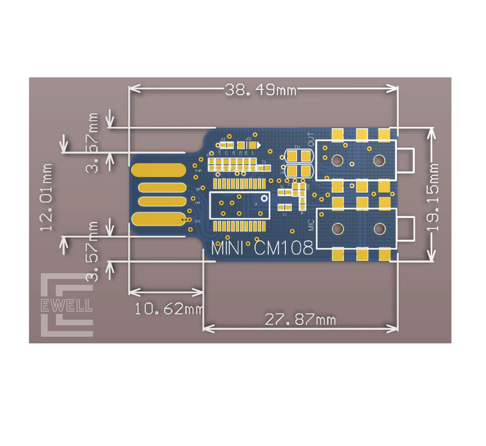 Звуковая карта Ewell USB CM108 (EW499) - изображение 2