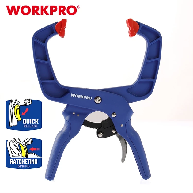 Струбцина с храповым механизмом WORKPRO 38 мм PRO PLUS WP232013 - изображение 7