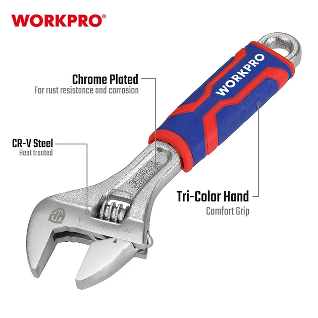Набір ключів розвідних WORKPRO (3 шт.) CR-V PRO WP202515 - зображення 8
