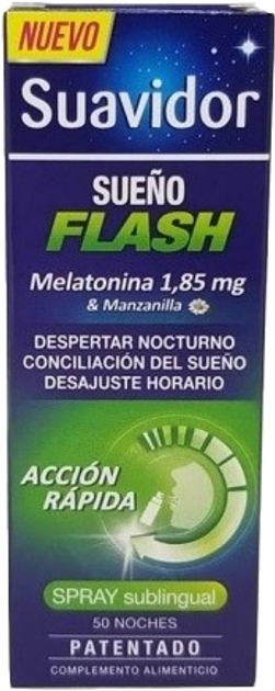 Melatonina Suavidor Spray Flash 20 ml (8470001954848) - obraz 1