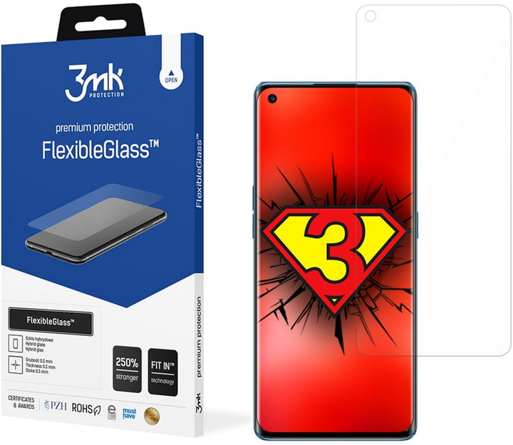 Захисне скло 3MK Flexible Glass для Oppo Reno6 5G (5903108403870) - зображення 1