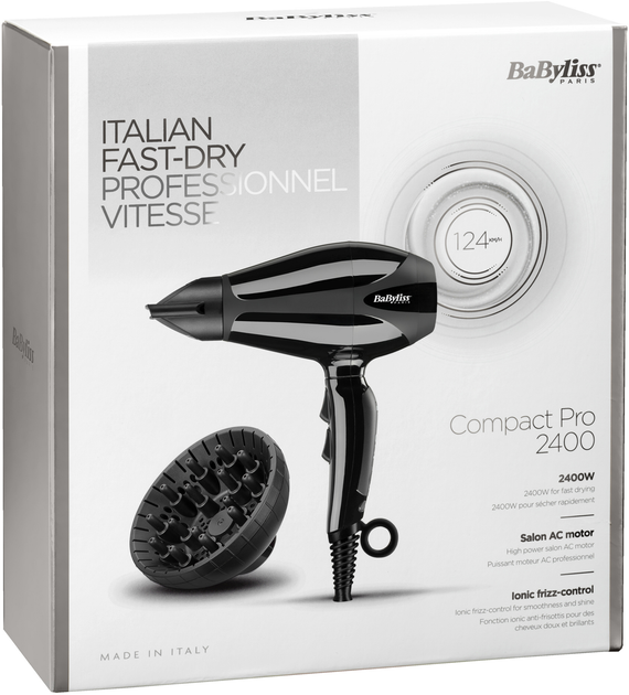 Suszarka do włosów BaByliss Compact Pro 6715DE (3030050154863) - obraz 8