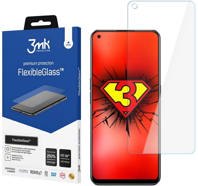 Захисне скло 3MK Flexible Glass для Realme 9 (5903108472494) - зображення 1