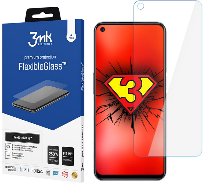 Захисне скло 3MK Flexible Glass для Realme 9 5G (5903108466066) - зображення 1