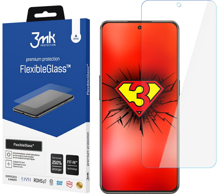 Захисне скло 3MK Flexible Glass для Realme GT2 Master Explorer (5903108490948) - зображення 1