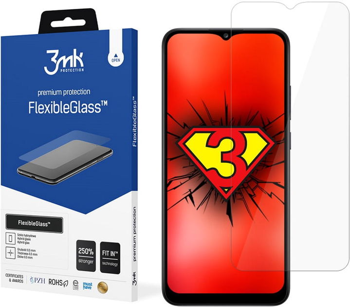 Szkło hybrydowe 3MK Flexible Glass do Samsung Galaxy A02s (5903108343084) - obraz 1