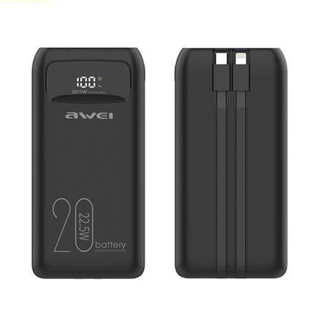 Портативная батарея повербанк Power bank Awei P І69 20000mAh пауэрбанк ...