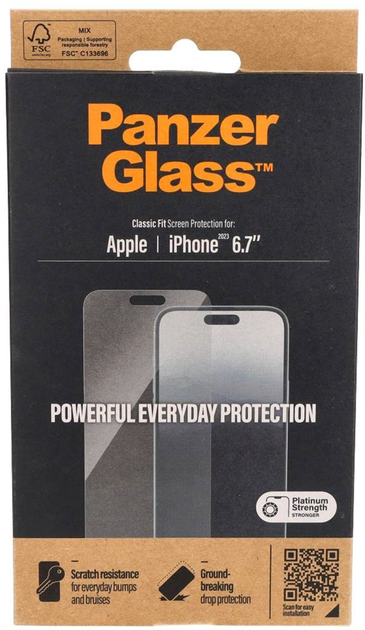 Szkło hartowane Panzer Glass Classic Fit do Apple iPhone 15 Plus (5711724028076) - obraz 4
