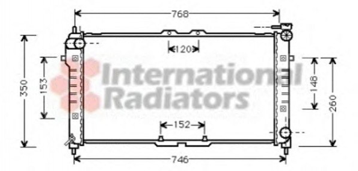 Радіатор охолодження двигуна Van Wezel 27002027 Mazda 626 FS1915200D, FS1915200E, FSJ315200A - зображення 1