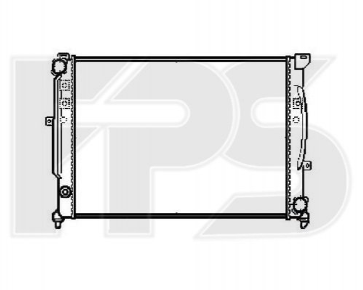 Радиатор охлаждения двигателя FPS FP 12 A464 Audi A4, A6; Volkswagen Passat; Skoda Superb 4B0121251F, 4B0121251K, 8D0121251D - изображение 1