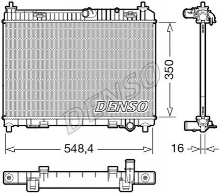 Радиатор охлаждения двигателя DENSO DRM10113 Ford B-Max, Fiesta 1772874, AE818005AB - изображение 1