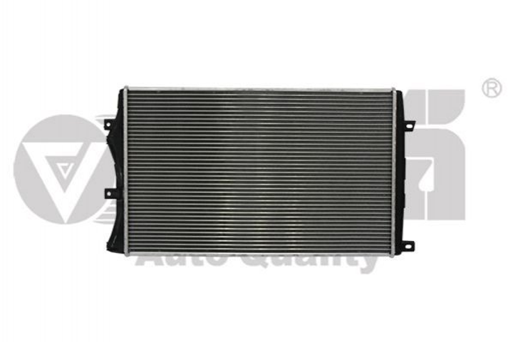 Радиатор охлаждения двигателя Vika 11211425301 Volkswagen Golf, Caddy, Touran, Jetta, Scirocco, EOS; Audi TT, A3; Skoda Octavia, Superb, Yeti; Seat Leon, Toledo 1K0121251AT, 1K0121251DN, 1K0121253H - изображение 1