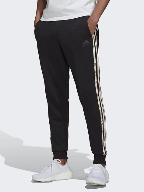 Спортивні штани чоловічі Adidas 3 Stripe Camo Pant Black HE1871 M Чорні (4065423417855 ) - зображення 1