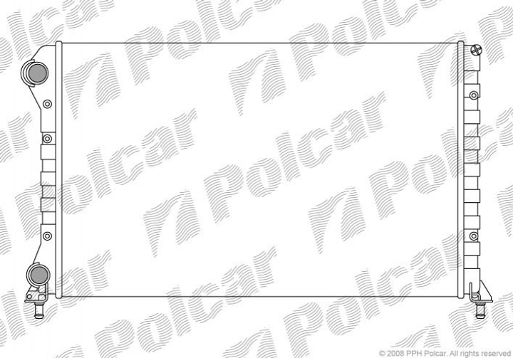 Радіатор охолодження двигуна Polcar 304008A4 Fiat Doblo 46803035, 46749018 - зображення 1