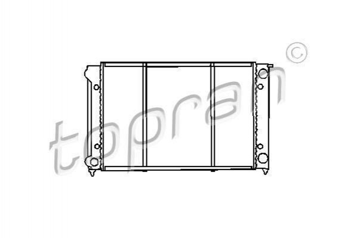 Радіатор охолодження двигуна TOPRAN/HANS PRIES 102726 Volkswagen Golf, Jetta 171121253CH, 191121253D, 191121253K - зображення 1