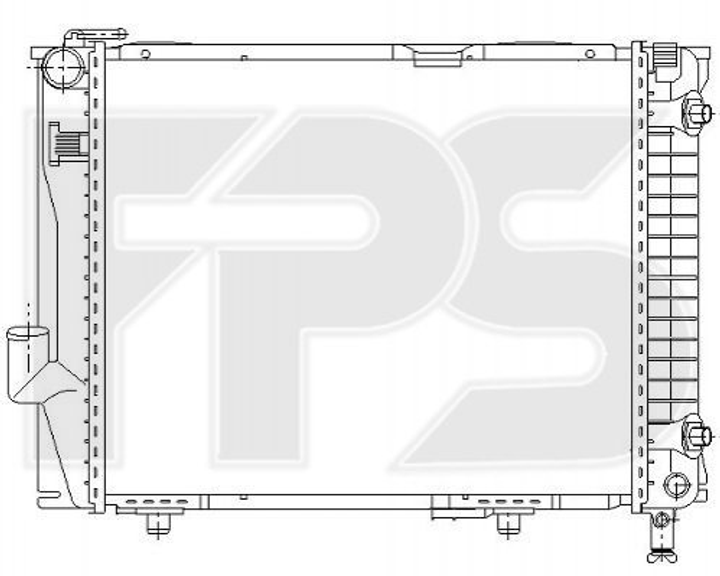 Радіатор охолодження двигуна FPS FP 46 A983 Mercedes E-Class 1245001403, 1245001503 - зображення 1