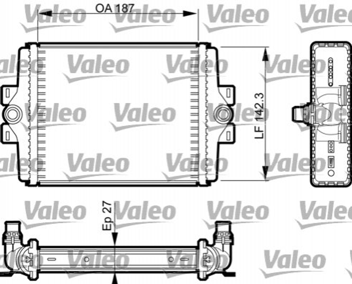 Радиатор охлаждения двигателя Valeo 735467 BMW 3 Series, 4 Series 17117006697, 17117600697, 7600697 - изображение 1