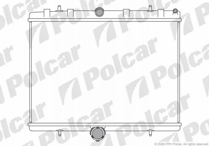 Радиатор охлаждения двигателя Polcar 239708A1 Citroen Jumpy, C8; Peugeot 807, Expert; Fiat Scudo 1330Q7, 14004743, 1498986080 - изображение 1