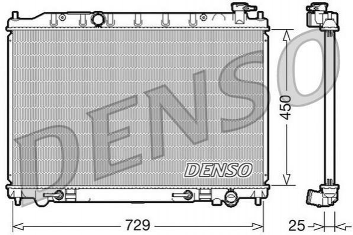 Радиатор охлаждения двигателя DENSO DRM46029 Nissan Murano 21460CA010 - зображення 1