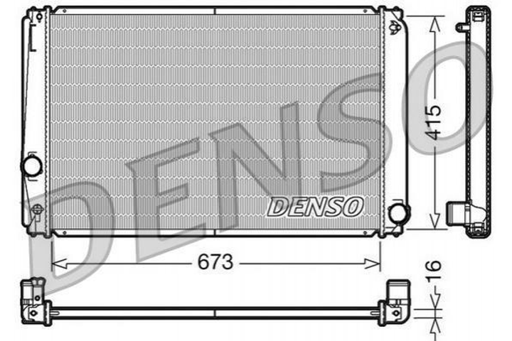 Радиатор охлаждения двигателя DENSO DRM50051 Toyota Rav-4 1640028560 - изображение 1