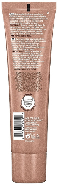 Rozświetlacz Sally Hansen Airbrush Legs Illuminator Nude Glow 100 ml (0074170459357) - obraz 3