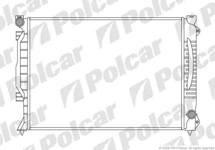 Радіатор охолодження двигуна Polcar 1327081 Audi A6 4B0121251, 4B0121251AE - зображення 1