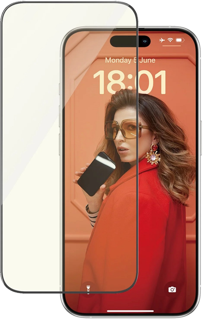 Szkło hartowane Panzer Glass Ultra-Wide Fit Eye Care do Apple iPhone 15 Pro Max Black (5711724028168) - obraz 1
